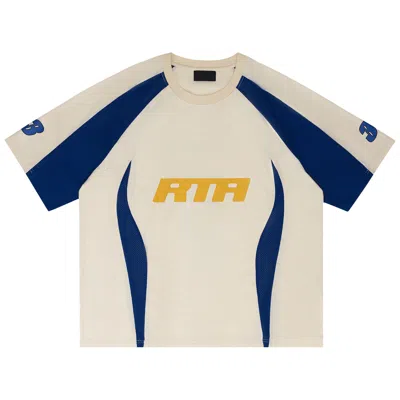 Pre-owned Rta Fusion Fonda T-shirt 'bone/navy' | Multi-color | Men's Size L In Multicolor
