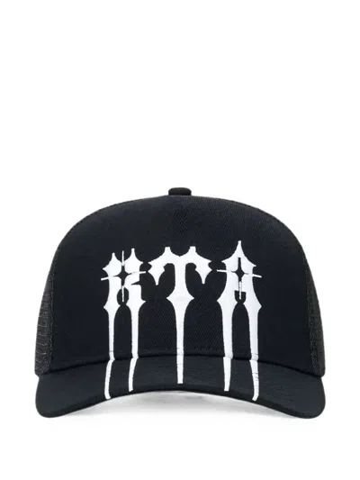 Rta Gideon Logo-print Trucker Hat In Black