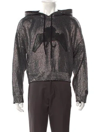Pre-owned Rta Graphic Print Crew Neck Hoodie In Brown