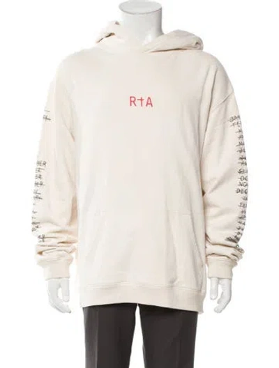 Pre-owned Rta Graphic Print Crew Neck Hoodie In Neutral