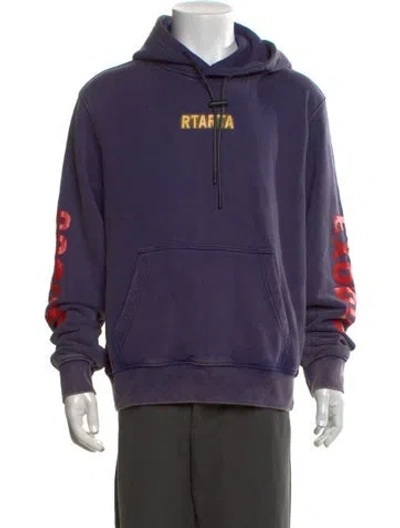 Pre-owned Rta Graphic Print Crew Neck Hoodie W/ Tags In Purple