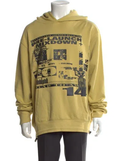 Pre-owned Rta Graphic Print Crew Neck Hoodie W/ Tags In Yellow