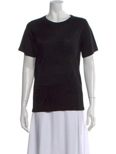 Pre-owned Rta Graphic Print Crew Neck T-shirt In Black