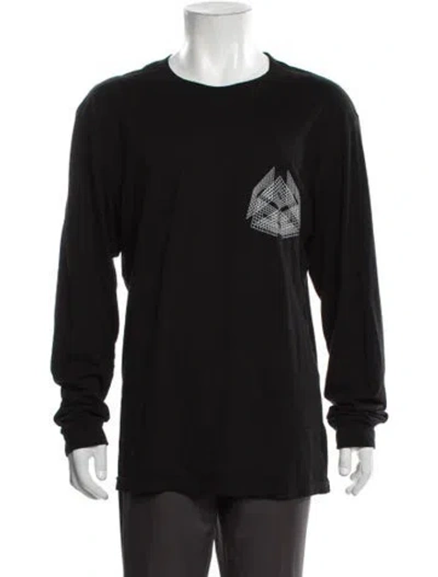 Pre-owned Rta Graphic Print Crew Neck T-shirt In Black