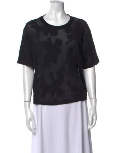 Pre-owned Rta Graphic Print Crew Neck T-shirt In Black