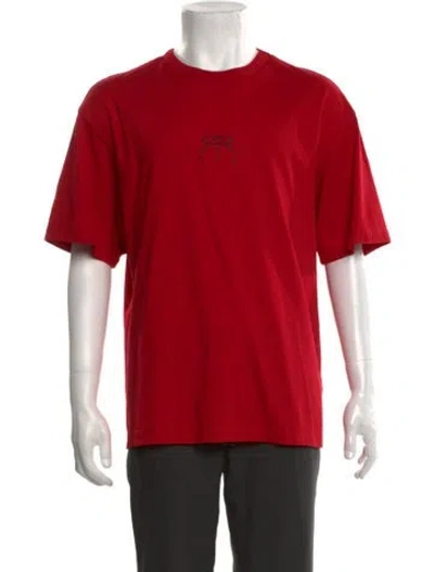Pre-owned Rta Graphic Print Crew Neck T-shirt In Red