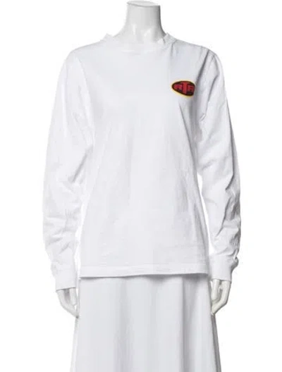Pre-owned Rta Graphic Print Crew Neck T-shirt In White