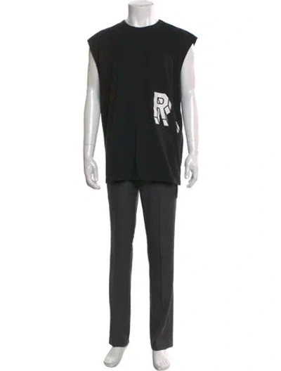 Pre-owned Rta Graphic Print Scoop Neck T-shirt In Black