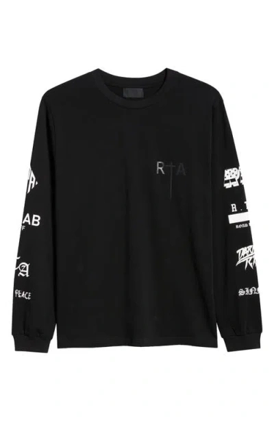 Rta Greatest Hits Long Sleeve Graphic T-shirt In Black