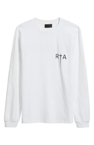 Rta Greatest Hits Long Sleeve Graphic T-shirt In White