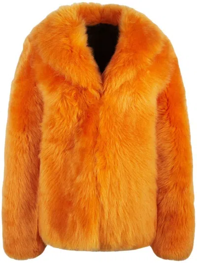 Rta Gustave Lambswool Jacket In Orange