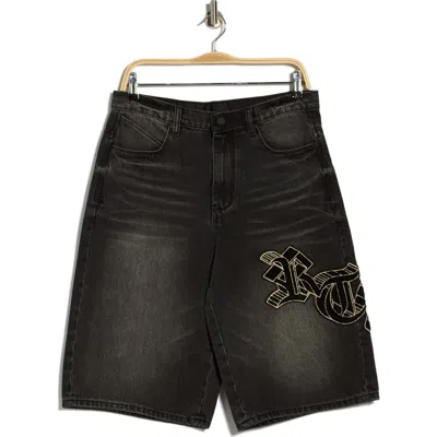 Rta Gustavo Denim Shorts In Black