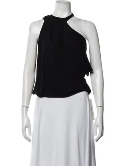 Pre-owned Rta Halterneck Sleeveless Top In Black