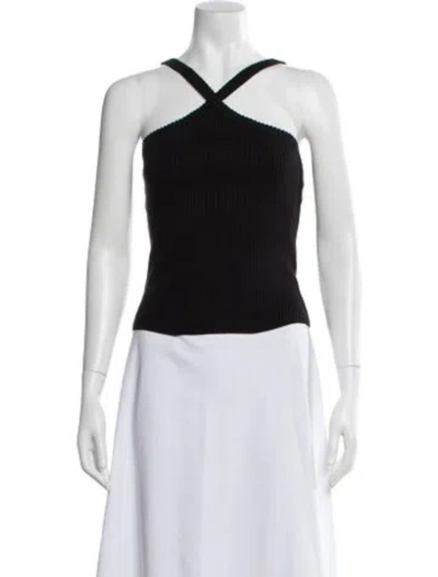 Pre-owned Rta Halterneck Sleeveless Top W/ Tags In Black