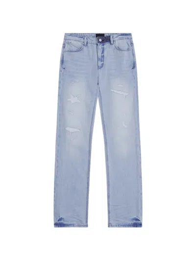 Rta Haru Logo-patch Slim-fit Jeans In Blue