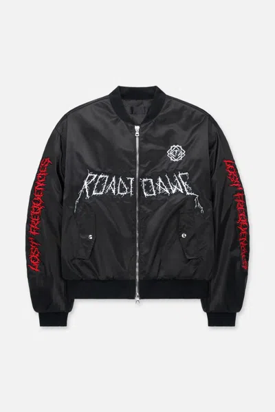 Rta Harvard Jacket In Black