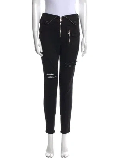 Pre-owned Rta High-rise Skinny Leg Jeans In Black