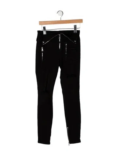 Pre-owned Rta High-rise Skinny Leg Jeans In Black