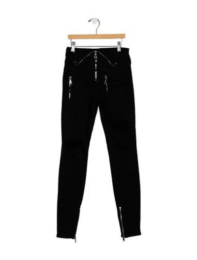 Pre-owned Rta High-rise Skinny Leg Jeans In Black