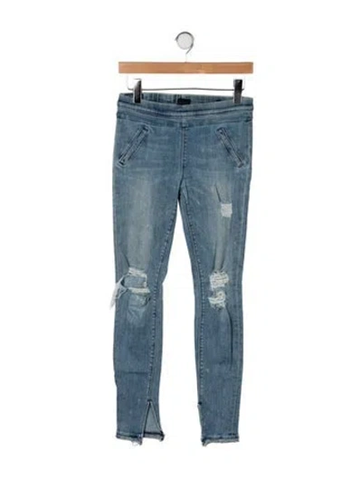 Pre-owned Rta High-rise Skinny Leg Jeans In Blue
