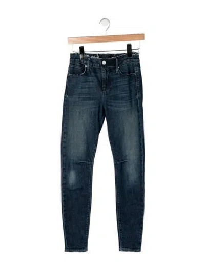 Pre-owned Rta High-rise Skinny Leg Jeans In Blue