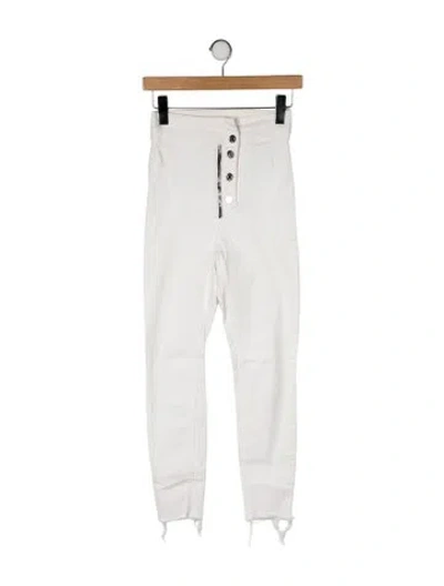 Pre-owned Rta High-rise Skinny Leg Jeans In Neutral