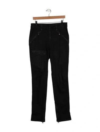 Pre-owned Rta High-rise Straight Leg Jeans In Black