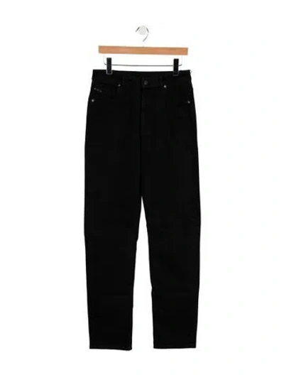Pre-owned Rta High-rise Straight Leg Jeans In Black