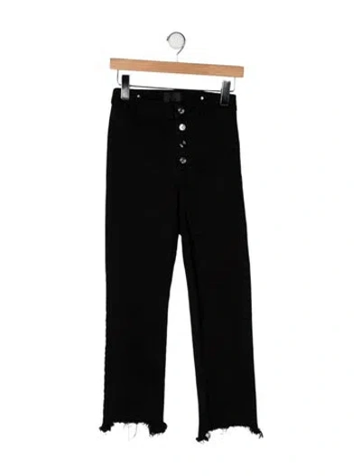 Pre-owned Rta High-rise Straight Leg Jeans In Black