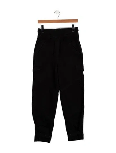 Pre-owned Rta High-rise Straight Leg Jeans In Black