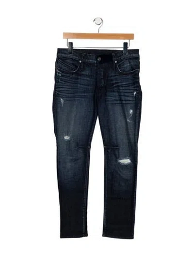 Pre-owned Rta High-rise Straight Leg Jeans In Blue