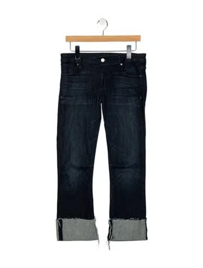 Pre-owned Rta High-rise Straight Leg Jeans In Blue