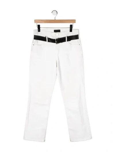 Pre-owned Rta High-rise Straight Leg Jeans In Neutral