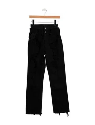 Pre-owned Rta High-rise Straight Leg Jeans W/ Tags In Black