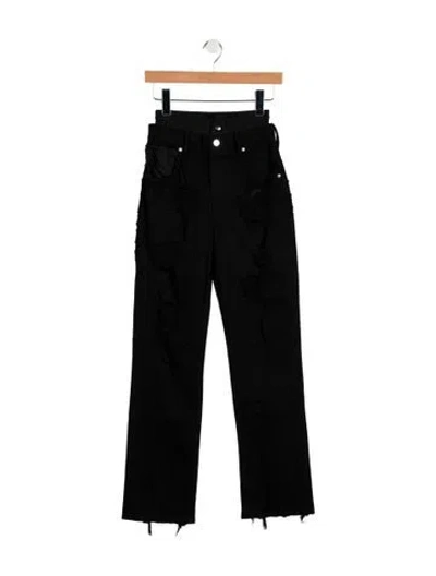 Pre-owned Rta High-rise Straight Leg Jeans W/ Tags In Black