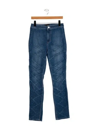 Pre-owned Rta High-rise Straight Leg Jeans W/ Tags In Blue