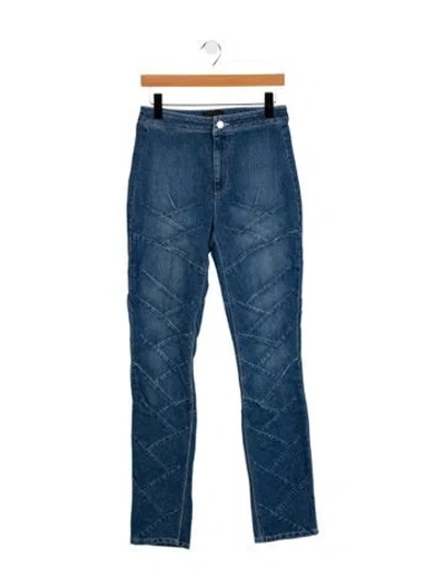 Pre-owned Rta High-rise Straight Leg Jeans W/ Tags In Blue