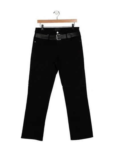 Pre-owned Rta High-rise Wide Leg Jeans In Black