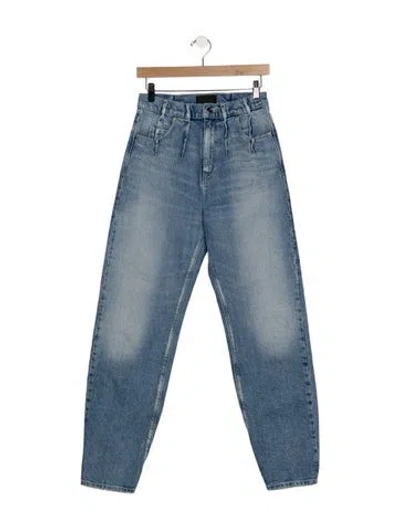 Pre-owned Rta High-rise Wide Leg Jeans In Blue