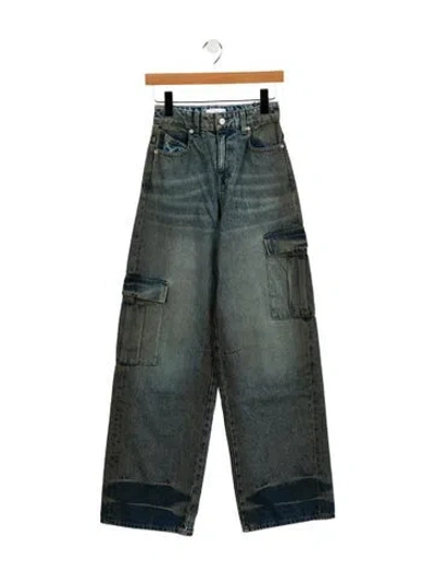 Pre-owned Rta High-rise Wide Leg Jeans In Multi