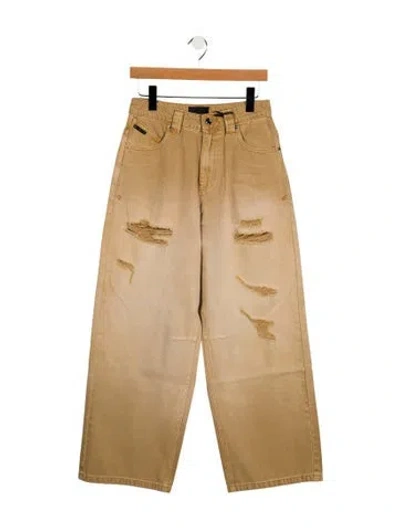 Pre-owned Rta High-rise Wide Leg Jeans W/ Tags In Neutral