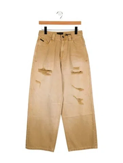 Pre-owned Rta High-rise Wide Leg Jeans W/ Tags In Neutral