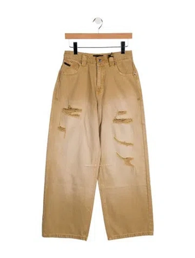 Pre-owned Rta High-rise Wide Leg Jeans W/ Tags In Neutral