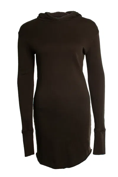 Rta , Hoodie Dress In Khaki In Brown