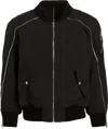 Rta Issac Bomber Jacket In Black In Black