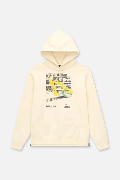 Rta Jordan Raw Sand Digger Oversize Graphic Hoodie In Neutral