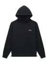 Rta Jordan Stamp-logo Hoodie In Black
