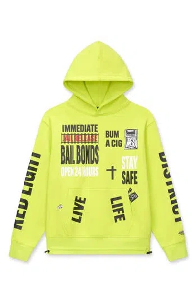 Rta Jordon Underground Graphic Hoodie In Yellow
