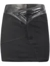Rta Vegan Leather Tamires Mini-skirt In Black
