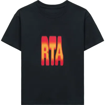 Rta Kids' Edson Logo Graphic T-shirt In Black